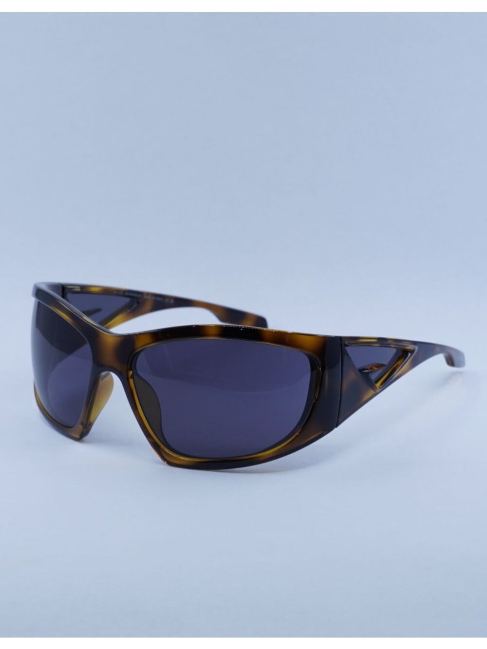 Givenchy GV40051I 56A Sunglasses Havana Shield Frame, Grey with Mirror Lenses
